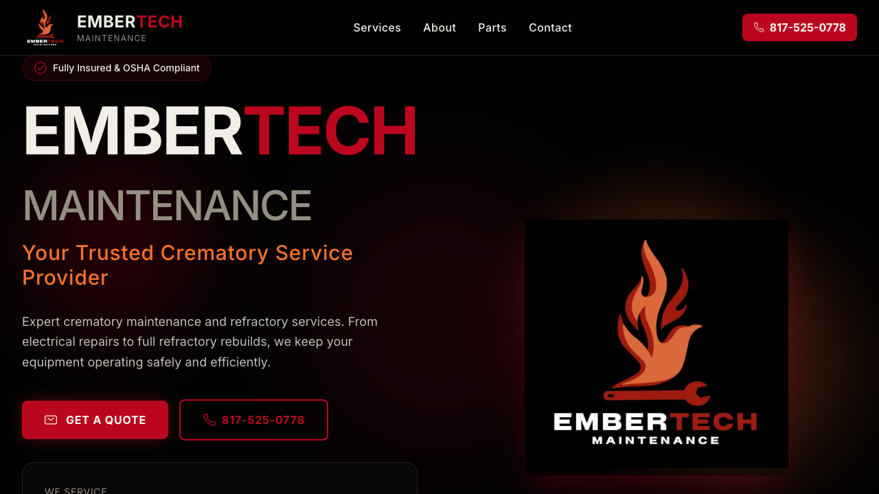 Ember Tech TX website